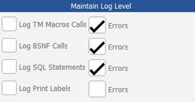 MaintainLogLevels